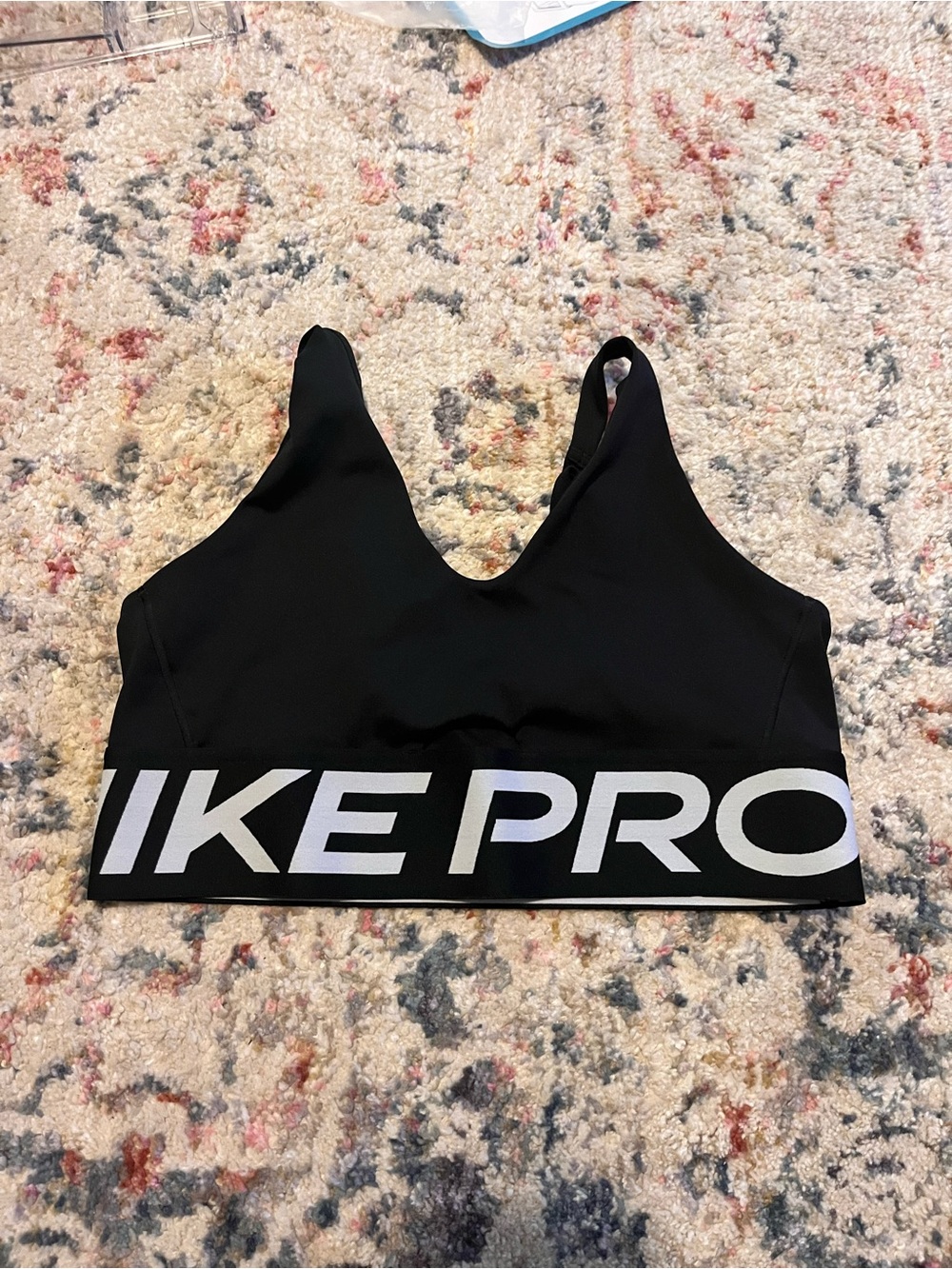 Nike pro Indy longline cutout sports bra black